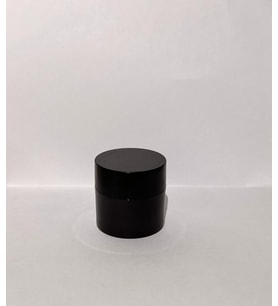30ml Kahverengi Akrilik Krem Kutusu, Siyah Kapak, Kozmetik Kutu, Plastik Kutu, 50 Adet