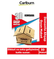 3 Boyut Eğitici Öğretici Zeka Geliştirici Boyanabilir Ebeveyn Çocuk Puzzle Demonte Ahşap Oyun Maket