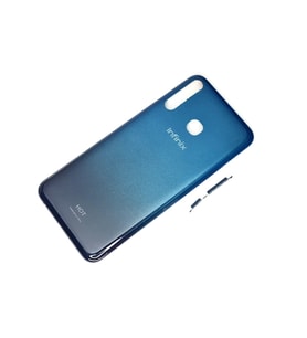 Infinix HOT 8 KASA Arka Pil Batarya Kapağı SİYAH MAVİ