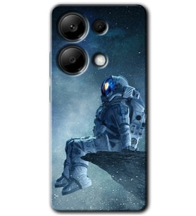 Poco M6 Pro Kılıf HD Desen Baskılı Kılıf - Astronot Yalnızlığı