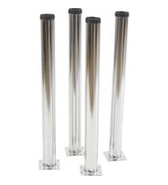 Masa Ayağı - 60mm Krom 71cm 4 adet (Gümüş)