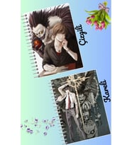 Light yagami defter seti 2 adet A4 boyutu 21*30 çizgili + kareli 60 syf