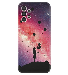 Samsung Galaxy M14 Uyumlu Kılıf Resimli Desenli Baskılı Silikon Flowers Cat 2 1349