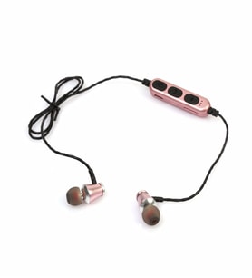 MS-T5 Hafıza Kartı Takılabilir Metal Bluetooth Kulak içi Kulaklık Fitness Kulaklık (Rose)