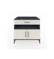 Kronos Şifonyer 2 Raflı Tek Çekmeceli 2 Kapaklı 88x59x80 Antrasit-Aytaşı