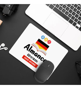 Kişiye Özel Almanca Öğretmenlerine Özel İsimli Mousepad