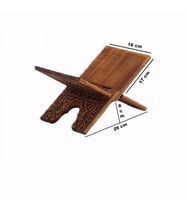 Ahşap Rahle Selçuklu Yakma Desenli - Mini - 35cm