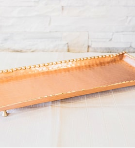 BAKIR TEPSİ ERİTME BATON MODEL MAT BAKIR RENK