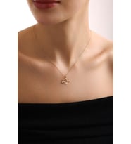 14 Ayar Altın Lotus Kolye