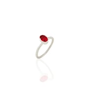 Kadir Jewellery 925 Ayar Gümüş Kaplama Zirkon Taşlı Kadın Minimal Yüzük