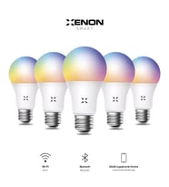 Xenon Smart Akıllı Led Ampul, Sesli Kontrol, Wi-Fi +Bluetooth Kontrol(5 adet) (RGB)