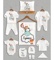 Bebeqon İsme Özel 11'li Organik Hastane Çıkışı Seti