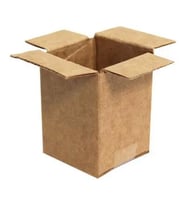 3x3x4cm Tek Oluklu Koli - Kraft