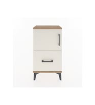 Arges Komodin 2 Raflı Tek Çekmeceli Tek Kapaklı 44x30x80 Çam-Aytaşı