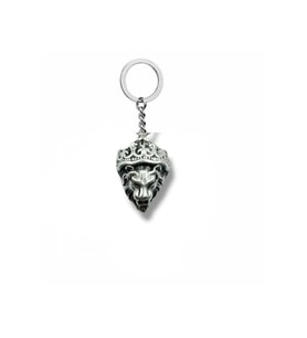 Lion King – Taçlı Aslan Kafası Figürlü Unisex Metal Anahtarlık