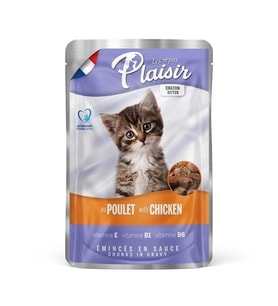 Plaisir Pouch Kitten Tavuklu Yavru Kedi Konservesi 100 Gr