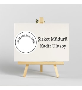 Kişiye Özel İroka Ayaklı Masa Üstü İsimlik