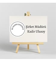 Kişiye Özel İroka Ayaklı Masa Üstü İsimlik