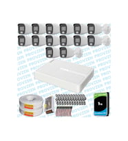 Provzen HiLook 14 Kameralı Full HD ColorVu Mikrofonlu Güvenlik Kamerası Olay Anında bildirim