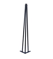 4 Adet Çeşme Metal Ahşap ve Kütük Masa Ayağı 72 cm (Siyah)