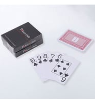 Kırmızı Pvc Plastik Su Geçirmez Jumbo Blackjack iskambil Oyun Kağıdı cin642kr