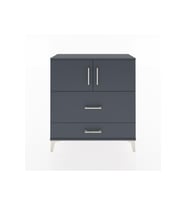 Arges Şifonyer 2 Raflı 2 Çekmeceli 2 Kapaklı 88x30x96 Antrasit-Antrasit