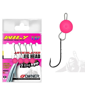 Wily Jig Head Mafsallı Owner İğneli Pembe 2 gr