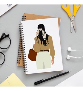 Kız Karakter Tasarımlı Defter