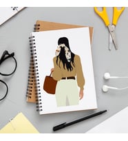 Kız Karakter Tasarımlı Defter