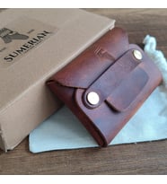 Sumerian Deri Cüzdan Taba - Avuçiçi Cüzdan RFID Kart Koruma Hediye )