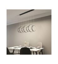 Bella Vista Geometrik Sıralı Led Avize RA-AVZ- 1348-89-62 (Siyah)