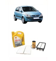 HYUNDAİ GETZ 1.5 CRDİ DİZEL YAĞ BAKIM SETİ YAĞ VE YAĞ FİLTRESİ POLEN VE HAVA FİLTRESİ SHELL HELIX