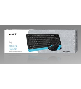 A4 Tech Fg1010 2.4G Mavi Q Fn-Mm Klv+Optik Mouse Set (Siyah)