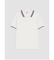 LCW Kids Beyaz Polo Yaka Erkek Çocuk Tişört