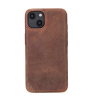 Apple iPhone 14 Uyumlu Deri Arka Kapak ROCK G2
