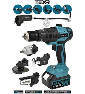 21V 6 Başlıklı Set Taşlama Somun Sıkma Hava Pompası Tilki Kuyruğu Dal Budam