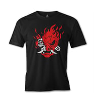 Cyberpunk - Samurai Siyah Erkek Tshirt