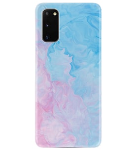 Samsung A02S A03S A10 A12 A13 A21S A22 Kılıf Desenli Silikon Pink Blue Abstract 1385
