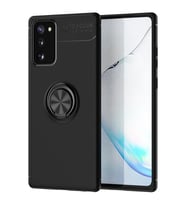 Samsung Galaxy Note 20 Yüzüklü Power Silikon Kılıf (Siyah)