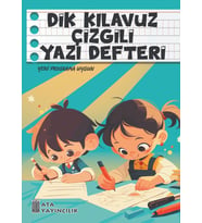 1.Sınıf Dik Temel Harflerle Kılavuz Çizgili Yazı Defteri Orta Boy - 3 Adet (Karışık)