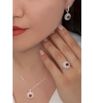 AgaKulche Süzme Mitos Gümüş Takı Seti S56-KK (925)