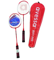 Avessa Bst-200K Badmington Raket Set Kırmızı (Turuncu)
