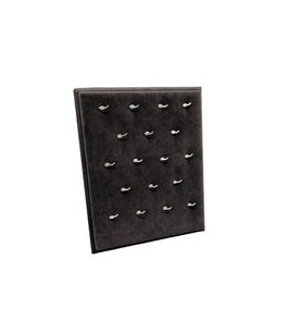 Süet Kumaş Füme Renk 20/16 Cm Ayaklı Kolye Sergileme Standı