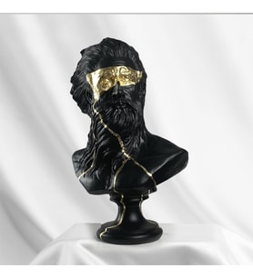Poseidon 'Gold Spread' Dekoratif Heykel, Pop Art Roma Yunan Heykelleri