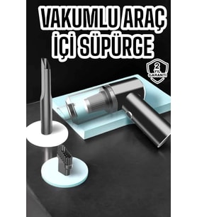 Araç İçi Süpürge Vakumlu Şarjlı Süpürge Filtreli