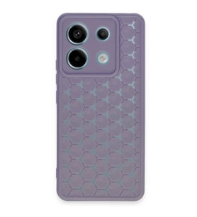 Xiaomi Redmi Note 13 Pro 5g Kılıf Petek Silikon Kapak - Lila