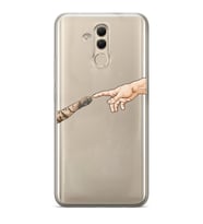 Huawei Mate 20 Lite Uyumlu Baskılı Yumuşak Silikon Şeffaf Telefon Kılıfı