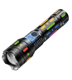 Powermaster PM-25120 Çok Fonksiyonlu Teleskopik Zoom - 5 Modlu Şarjlı El Feneri