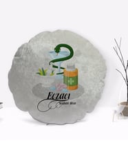 BK Gift Kişiye Özel İsimli Eczacı Tasarımlı Dekoratif Kırlent Yastık-6