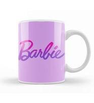 Barbie Purple Shade logo Kupa Bardak Porselen